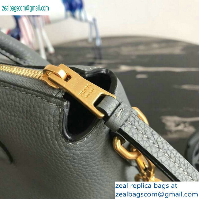 PRADA Calf leather TOTE bag 1BA157 gray