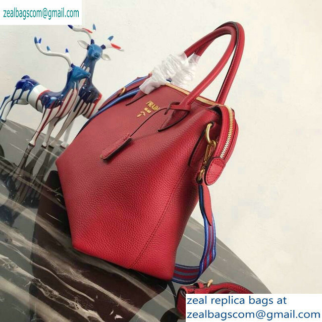 PRADA Calf leather TOTE bag 1BA157 red