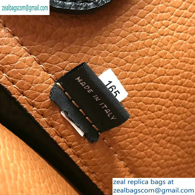 Prada Grained Leather Double Medium Tote Bag 1BG775/1BG008 Black/Khaki