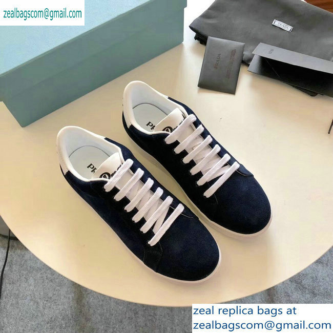 Prada Leather Sneakers Suede Black/Logo 2019