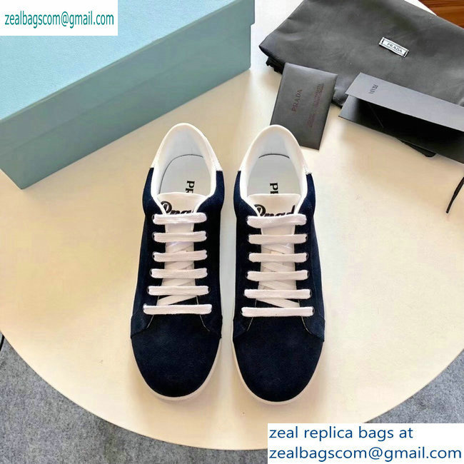 Prada Leather Sneakers Suede Black/Logo 2019