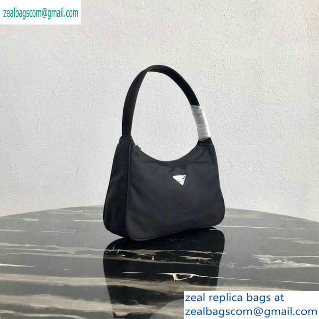 Prada Nylon Hobo Bag MV515 Black 2019