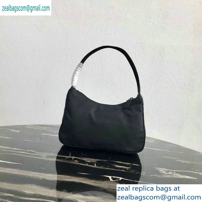 Prada Nylon Hobo Bag MV515 Black 2019 - Click Image to Close