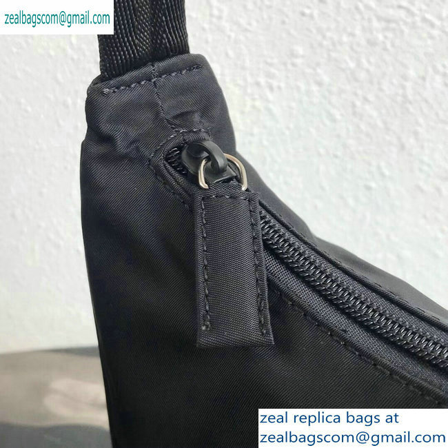 Prada Nylon Hobo Bag MV515 Black 2019 - Click Image to Close