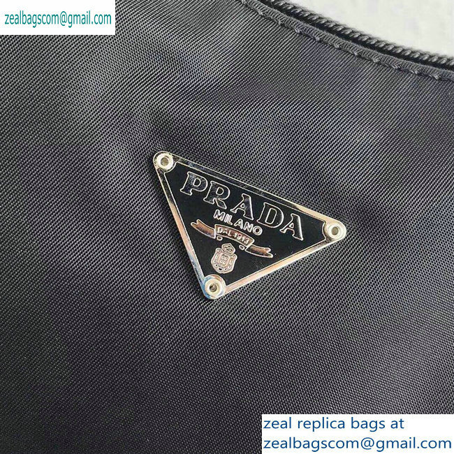 Prada Nylon Hobo Bag MV515 Black 2019 - Click Image to Close