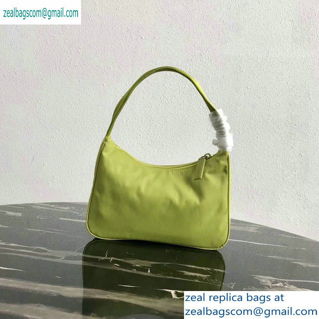 Prada Nylon Hobo Bag MV515 Green 2019