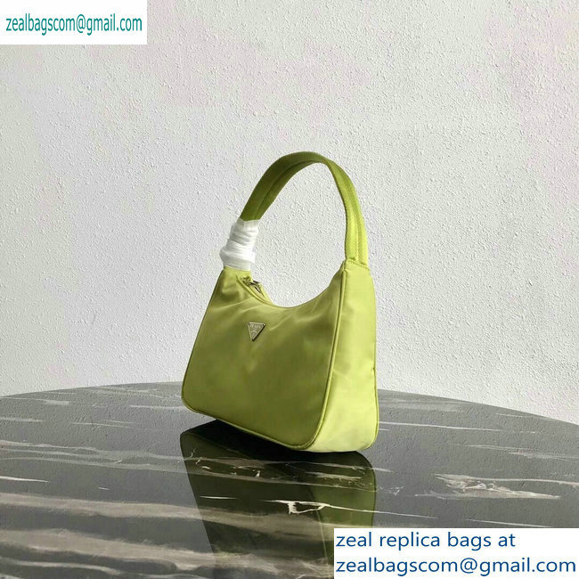 Prada Nylon Hobo Bag MV515 Green 2019