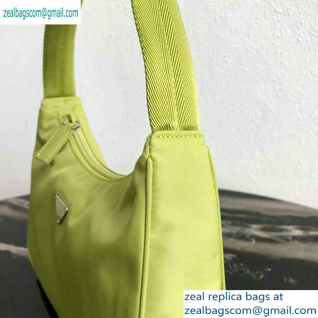 Prada Nylon Hobo Bag MV515 Green 2019