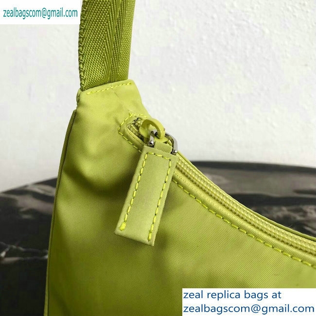 Prada Nylon Hobo Bag MV515 Green 2019