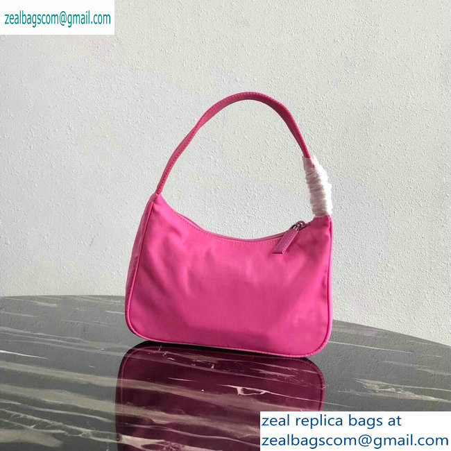 Prada Nylon Hobo Bag MV515 Pink 2019