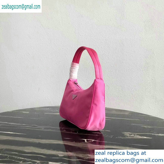 Prada Nylon Hobo Bag MV515 Pink 2019