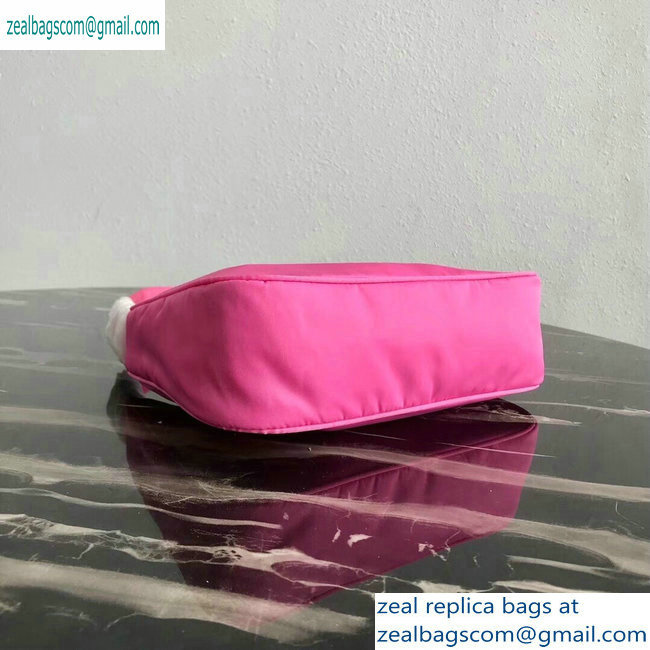 Prada Nylon Hobo Bag MV515 Pink 2019