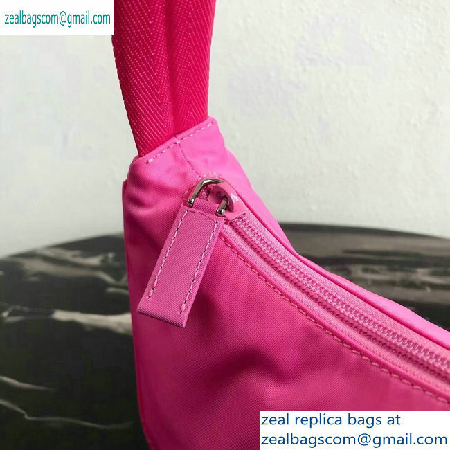 Prada Nylon Hobo Bag MV515 Pink 2019