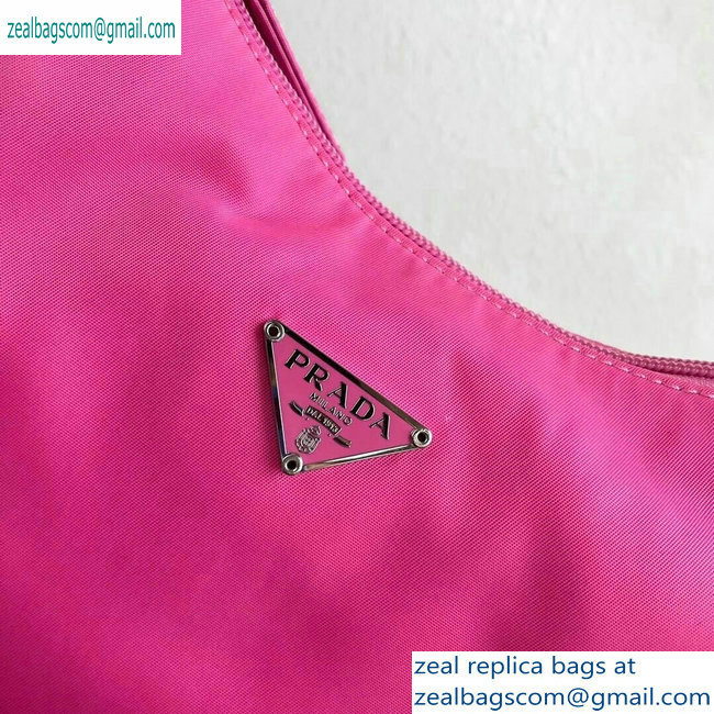 Prada Nylon Hobo Bag MV515 Pink 2019
