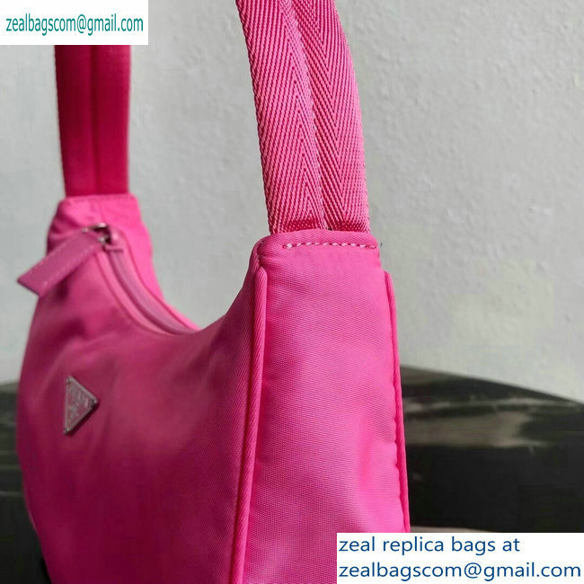 Prada Nylon Hobo Bag MV515 Pink 2019