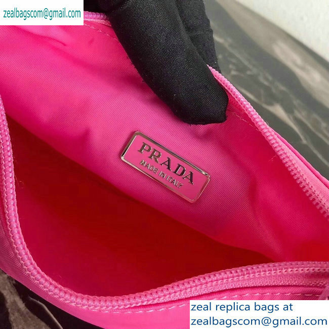 Prada Nylon Hobo Bag MV515 Pink 2019