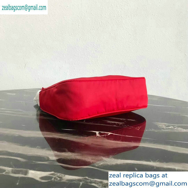 Prada Nylon Hobo Bag MV515 Red 2019