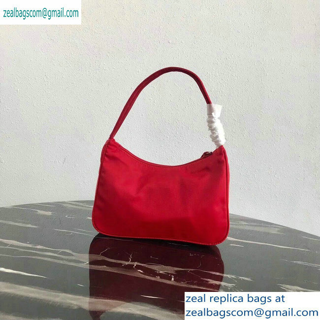 Prada Nylon Hobo Bag MV515 Red 2019