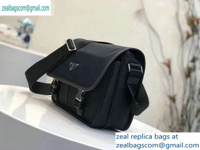 Prada Nylon Shoulder Bag 2VD769 Black 2019