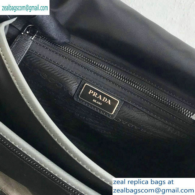 Prada Nylon Shoulder Bag 2VD769 Blue/Black 2019