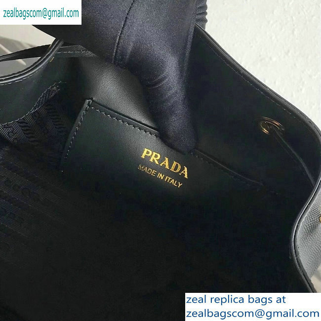 Prada Saffiano Leather Bucket Bag 1BZ032 Black