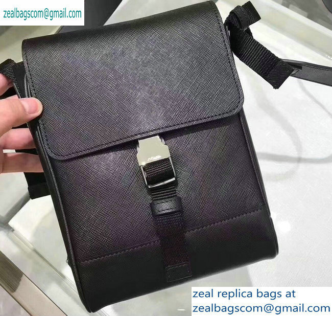Prada Saffiano Leather Shoulder Bag 2VD019 Black 2019