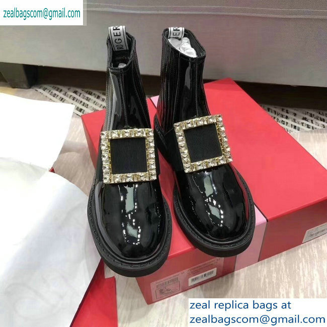 Roger Vivier Chelsea Viv' Rangers Strass Buckle Ankle Boots 2019 - Click Image to Close