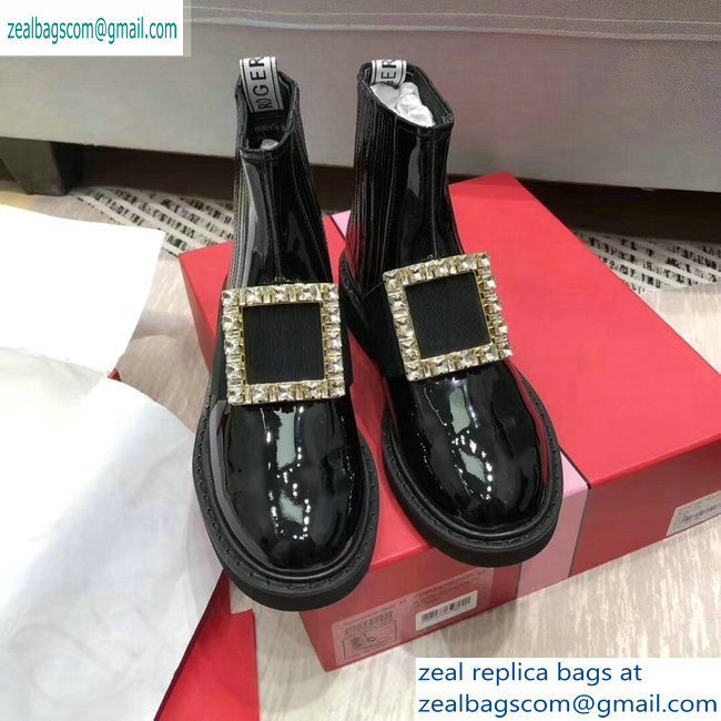 Roger Vivier Chelsea Viv' Rangers Strass Buckle Ankle Boots 2019