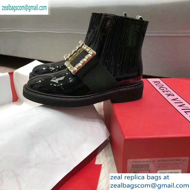 Roger Vivier Chelsea Viv' Rangers Strass Buckle Ankle Boots 2019 - Click Image to Close