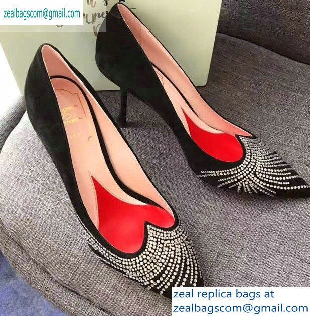 Roger Vivier Heel 8.5cm I love Vivier Pumps Crystal Wave Black 2019 - Click Image to Close