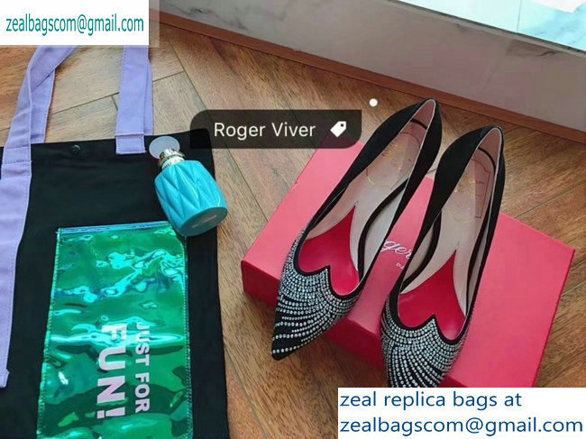 Roger Vivier Heel 8.5cm I love Vivier Pumps Crystal Wave Black 2019 - Click Image to Close