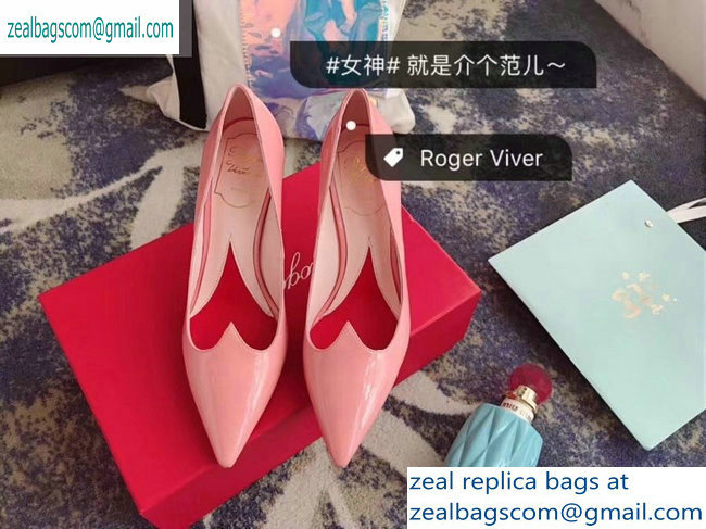 Roger Vivier Heel 8.5cm I love Vivier Pumps Pink 2019 - Click Image to Close