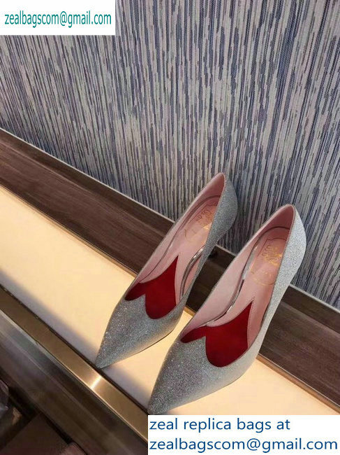 Roger Vivier Heel 8.5cm I love Vivier Pumps Silver 2019