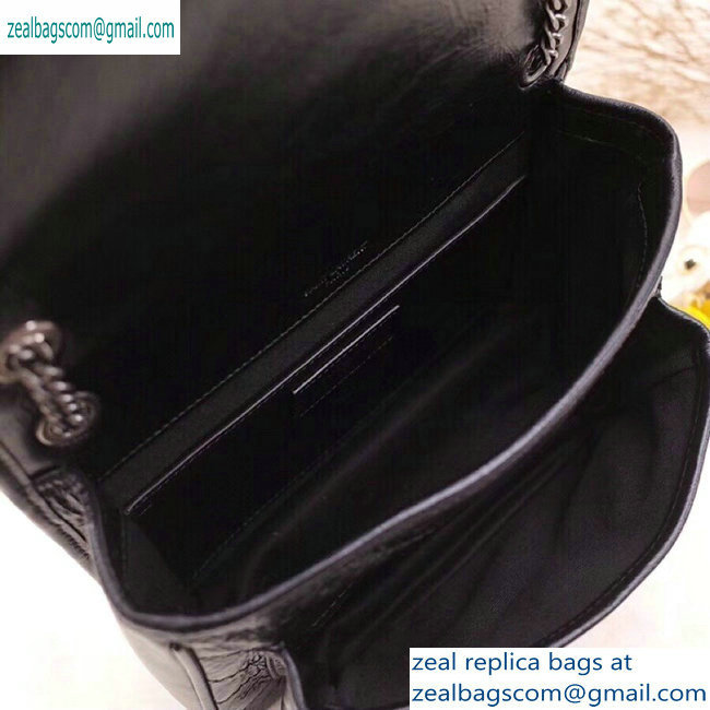 Saint Laurent Niki Baby Bag in Vintage Leather 533037 Black - Click Image to Close
