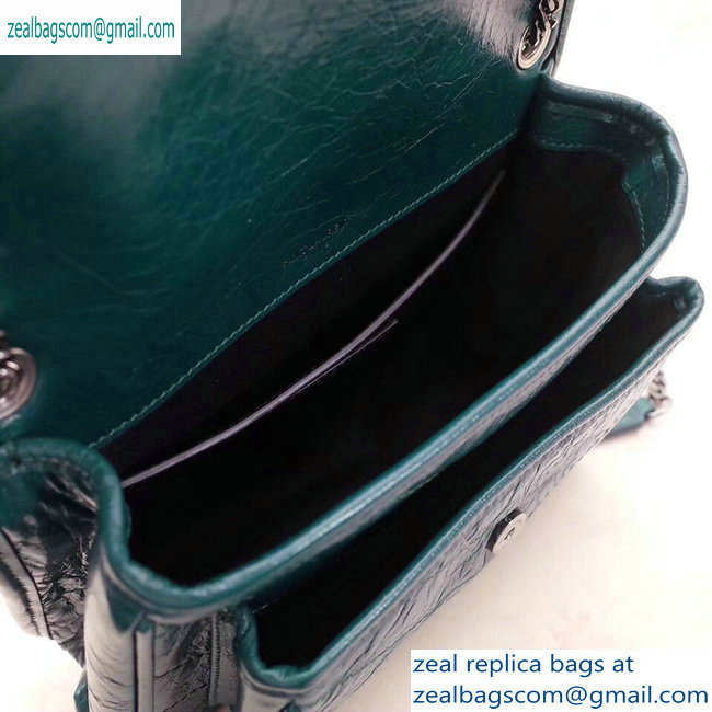 Saint Laurent Niki Baby Bag in Vintage Leather 533037 Green