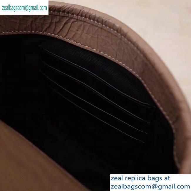 Saint Laurent Niki Chain Wallet Bag in Crinkled Vintage Leather 583103 Dark Beige - Click Image to Close