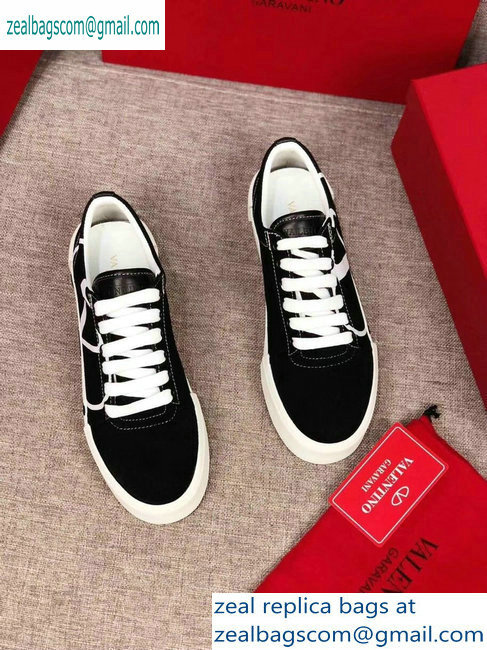 Valentino VLOGO Canvas Tricks Low-top Sneakers Black 2019