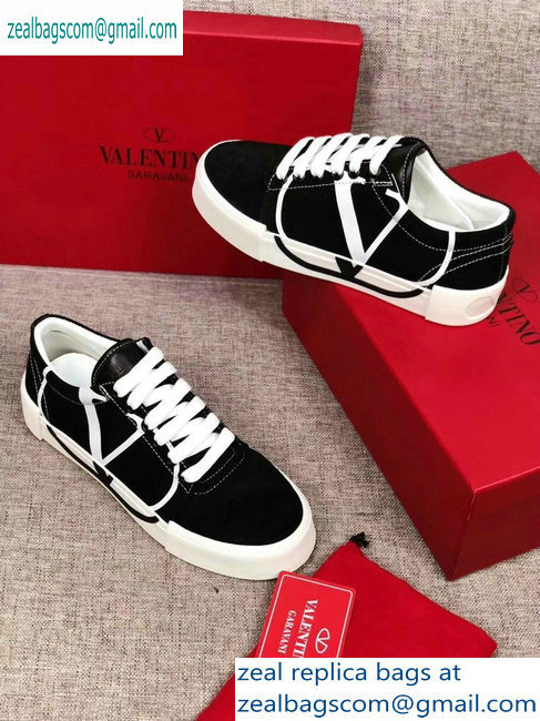 Valentino VLOGO Canvas Tricks Low-top Sneakers Black 2019