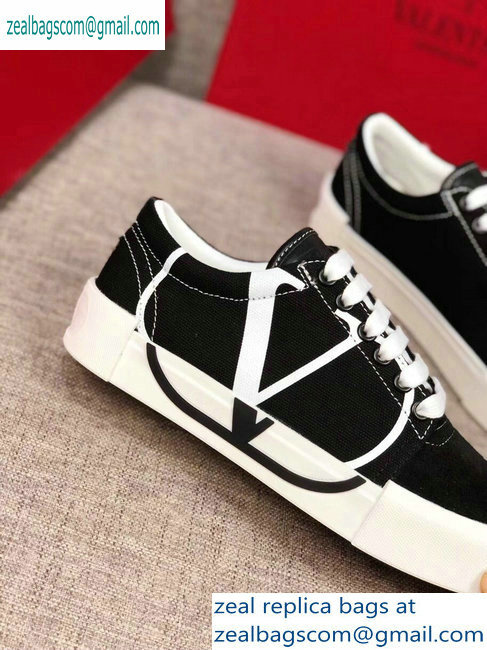 Valentino VLOGO Canvas Tricks Low-top Sneakers Black 2019