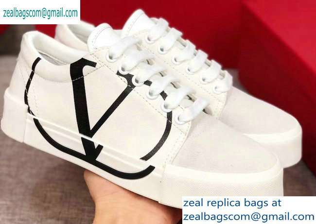 Valentino VLOGO Canvas Tricks Low-top Sneakers White 2019