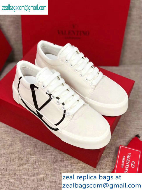 Valentino VLOGO Canvas Tricks Low-top Sneakers White 2019