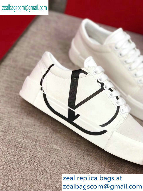 Valentino VLOGO Canvas Tricks Low-top Sneakers White 2019