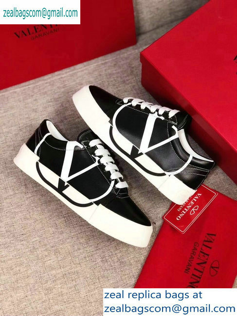 Valentino VLOGO Leather Tricks Low-top Sneakers Black 2019