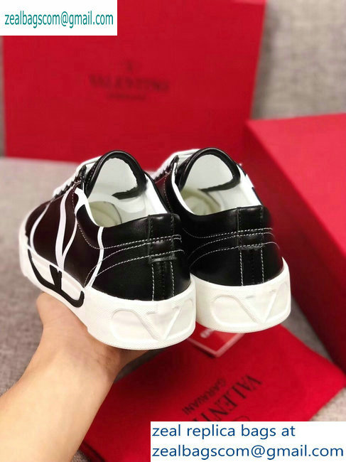 Valentino VLOGO Leather Tricks Low-top Sneakers Black 2019