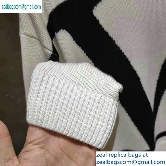 Valentino VLOGO Print Sweater White 2019 - Click Image to Close