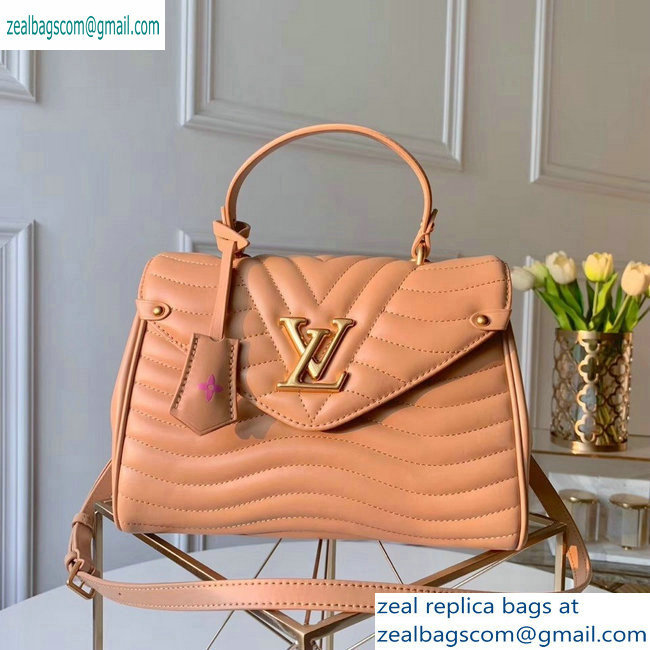 louis vuitton new wave top handle bag nude pink