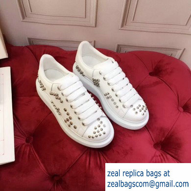 Alexander McQueen Oversized Sneakers White with Studs 2019