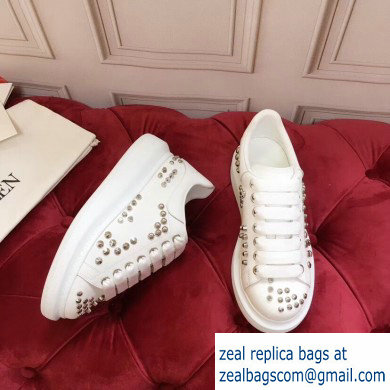 Alexander McQueen Oversized Sneakers White with Studs 2019