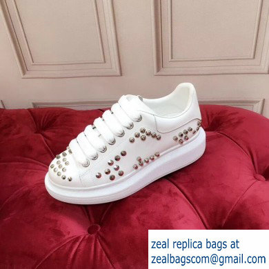 Alexander McQueen Oversized Sneakers White with Studs 2019