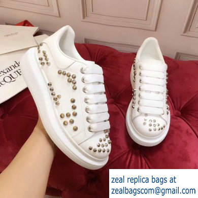 Alexander McQueen Oversized Sneakers White with Studs 2019